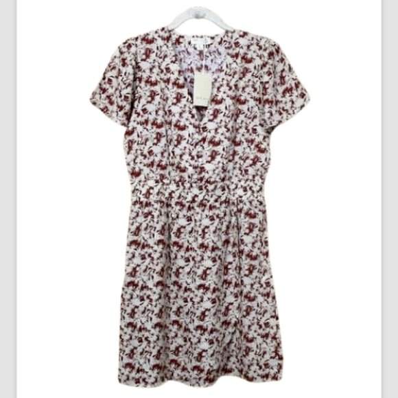 See U Soon Dresses & Skirts - See U Soon Flutter Sleeve Faux Wrap Dress S